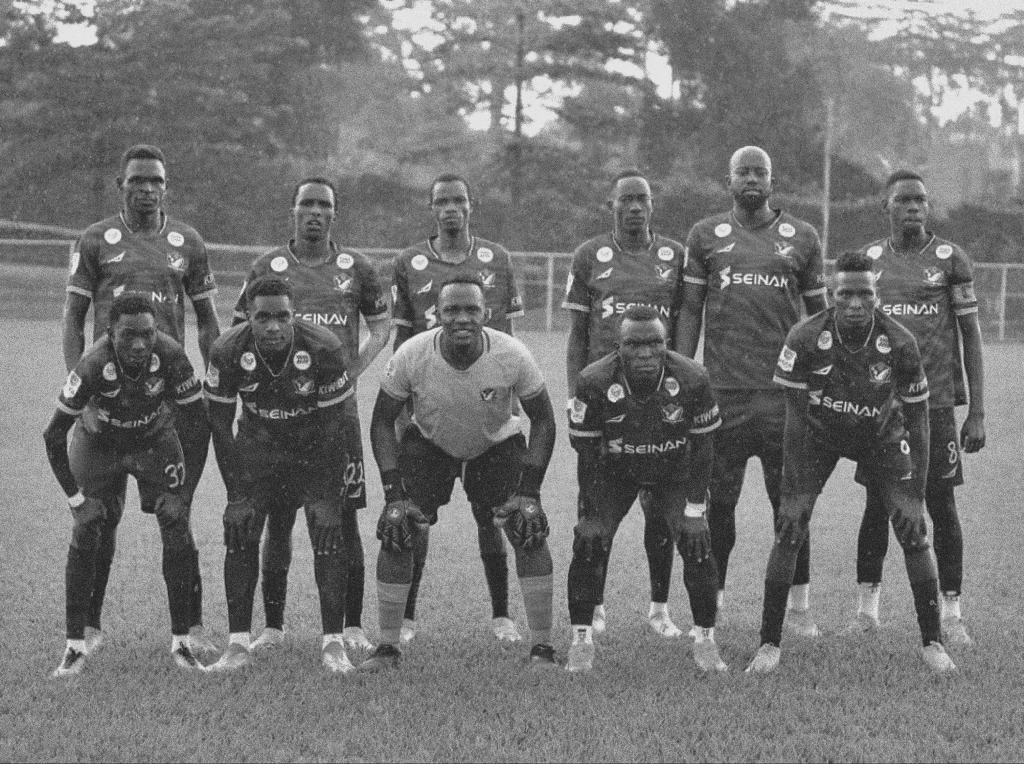 A picture of the Soltilo Bright Stars at a match in Iganga.